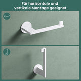 glasvilla Toilettenpapierhalter Klopapierhalter WC aus Edelstahl, Toilettenpapier Halterung Rollenhalter Lino-02+03+04