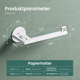 glasvilla Toilettenpapierhalter Klopapierhalter WC aus Edelstahl, Toilettenpapier Halterung Rollenhalter Lino-02+03+04