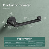 glasvilla Toilettenpapierhalter Klopapierhalter WC aus Edelstahl, Toilettenpapier Halterung Rollenhalter Lino-02+03+04