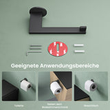 glasvilla Toilettenpapierhalter Klopapierhalter WC aus Edelstahl, Toilettenpapier Halterung Rollenhalter Lino-02+03+04