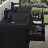 glasvilla Badmöbel-Set Waschbeckenunterschrank mit Softclose Schubladen inkl. Mineralguss Waschbecken Lucca