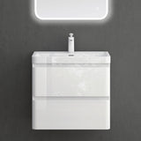 glasvilla Badmöbel-Set Waschbeckenunterschrank mit Softclose Schubladen inkl. Mineralguss Waschbecken Lucca