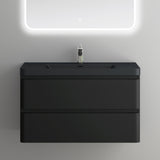 glasvilla Badmöbel-Set Waschbeckenunterschrank mit Softclose Schubladen inkl. Mineralguss Waschbecken Lucca