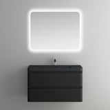 glasvilla Badmöbel-Set Waschbeckenunterschrank mit Softclose Schubladen inkl. Mineralguss Waschbecken Lucca