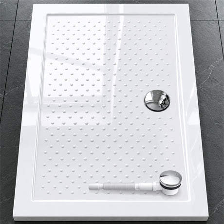 glasvilla Duschwanne Duschtasse Antirutsch aus hochwertigem Acryl Rechteckig 70-140cm Lucia02AR