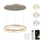 glasvilla Pendelleuchte Esstisch,  LED Moderne Hängelampe, stufenlos dimmbar 3000K–6000K, höhenverstellbare Design  Esstischlampe mit Fernbedienung & Wandschalter, Luvina03