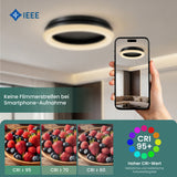 glasvilla Pendelleuchte Esstisch,  LED Moderne Hängelampe, stufenlos dimmbar 3000K–6000K, höhenverstellbare Design  Esstischlampe mit Fernbedienung & Wandschalter, Luvina03