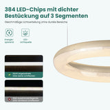 glasvilla Pendelleuchte Esstisch,  LED Moderne Hängelampe, stufenlos dimmbar 3000K–6000K, höhenverstellbare Design  Esstischlampe mit Fernbedienung & Wandschalter, Luvina03