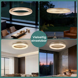 glasvilla Pendelleuchte Esstisch,  LED Moderne Hängelampe, stufenlos dimmbar 3000K–6000K, höhenverstellbare Design  Esstischlampe mit Fernbedienung & Wandschalter, Luvina03
