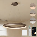 glasvilla Lampadario Sospensione, Lampada 3000-6000K con Filo 110 CM, Altezza Regolabile, Lampada da Soffitto a Sospensione per Camera da Letto, Cucina e Soggiorno, Luvina04
