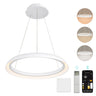 glasvilla Pendelleuchte Esstisch,  LED Moderne Hängelampe, stufenlos dimmbar 3000K–6000K, höhenverstellbare Design 20W Esstischlampe mit Fernbedienung & Wandschalter, Luvina04