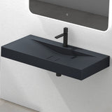 glasvilla Waschbecken Hängewaschtisch Aufsatzwaschschale aus Mineralguss Col810