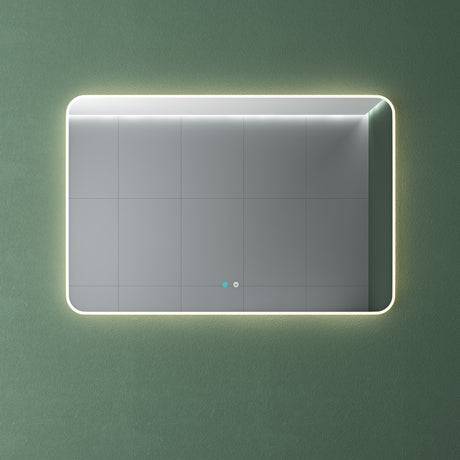 Glasvilla Design Espejo LED de Baño con Touch y Antivaho – Luz Regulable con Memoria Premium