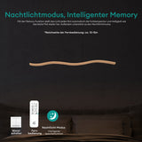 glasvilla Pendelleuchte 97cm LED Hängelampe Dimmbar mit Fernbedienung 3000K/4000K/6000K Verstellbares Kabel 36W Hängeleuchte für Esszimmer Wohnzimmer Schlafzimmer