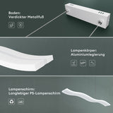 glasvilla Pendelleuchte 97cm LED Hängelampe Dimmbar mit Fernbedienung 3000K/4000K/6000K Verstellbares Kabel 36W Hängeleuchte für Esszimmer Wohnzimmer Schlafzimmer