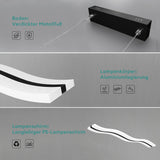 glasvilla Pendelleuchte 97cm LED Hängelampe Dimmbar mit Fernbedienung 3000K/4000K/6000K Verstellbares Kabel 36W Hängeleuchte für Esszimmer Wohnzimmer Schlafzimmer