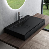 glasvilla Waschbecken Hängewaschtisch Aufsatzwaschschale aus Mineralguss Col810