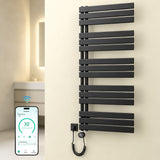 glasvilla Badheizkörper,mit Heizstab Badheizung,Handtuchheizkörper mit Seitenanschluss, Handtuchwärmer mit Heizstab 600W/900W, App-Steuerung, Thermostat und Timerfunktion,‎FN con Heizstab-03