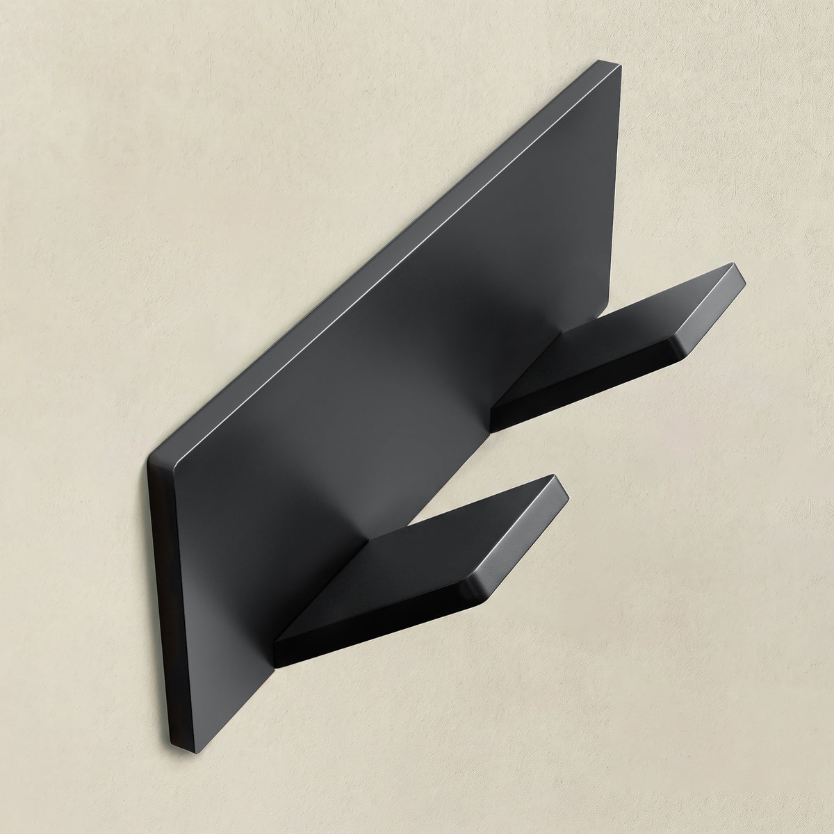 glasvilla Portemanteau mural crochets en aluminium Portemanteau avec crochets rabattables Patère Tringle Patères Crochets à vêtements Stalo-02+03