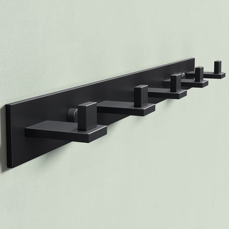 glasvilla Kleiderhaken Wandgarderobe Wandhaken aus Edelstahl Garderobenleiste Garderobenhaken Stalo-06+Stalo-07