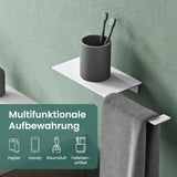 Glasvilla Design Portarrollos de Acero Inoxidable Lino-01 – Minimalismo Elegante para Baños Modernos