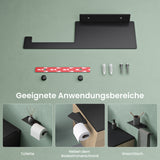 Glasvilla Design Portarrollos de Acero Inoxidable Lino-01 – Minimalismo Elegante para Baños Modernos