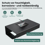 glasvilla Toilettenpapierhalter mit Ablage, Klopapierhalter WC aus Aluminiumlegierung, Toilettenpapier Halterung Rollenhalter  Lino-05