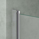 glasvilla Duschwand für Badewanne Badewannenwand faltbar 180° Sicherheitsglas mit NANO 90x140cm Badewannentrennwand Badewannenaufsatz Cortona112