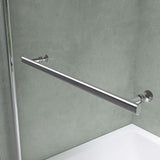 glasvilla Duschwand für Badewanne Badewannenwand faltbar 180° Sicherheitsglas mit NANO 90x140cm Badewannentrennwand Badewannenaufsatz Cortona112