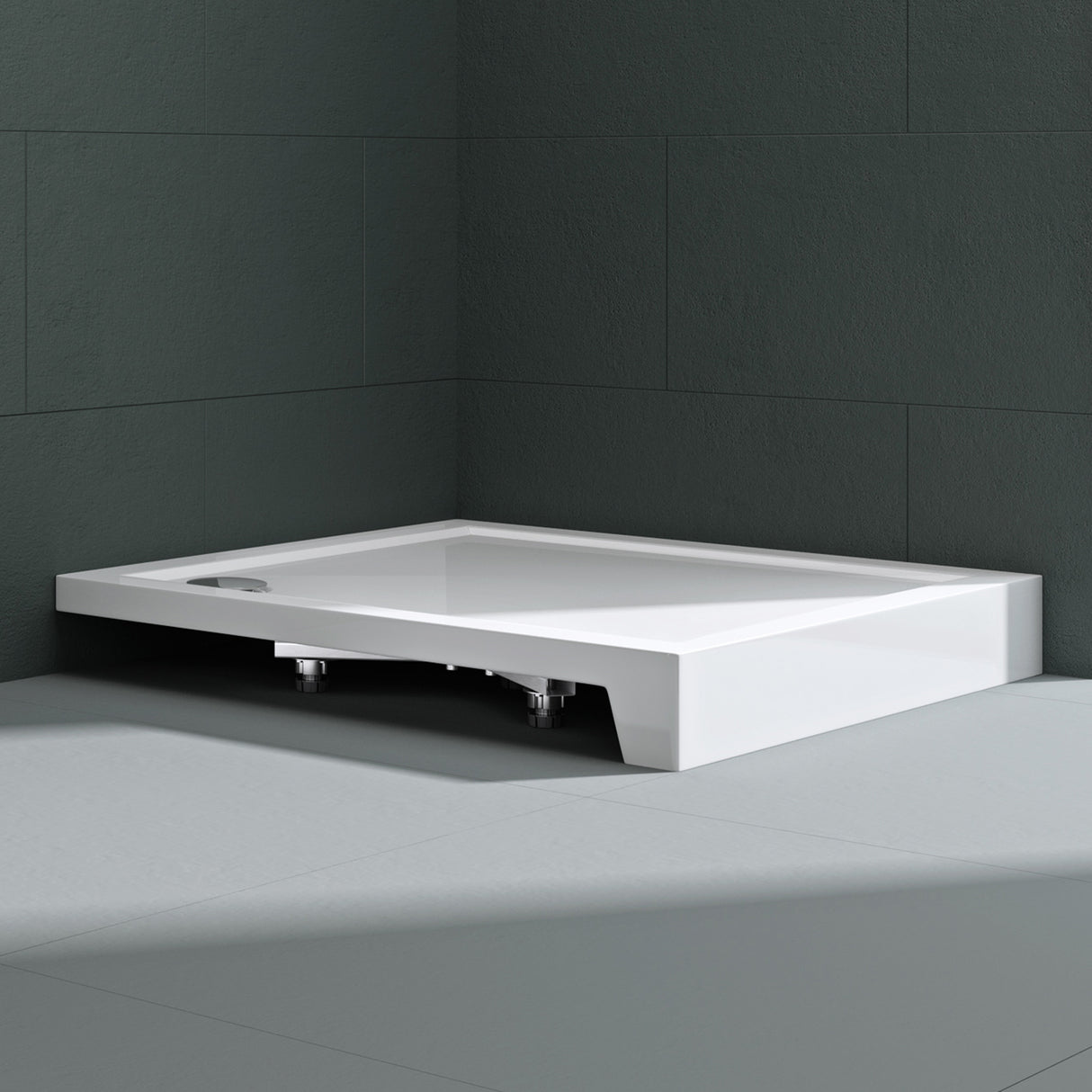 glasvilla Duschwanne Duschtasse aus hochwertigem Acryl Quadratisch Faro1H