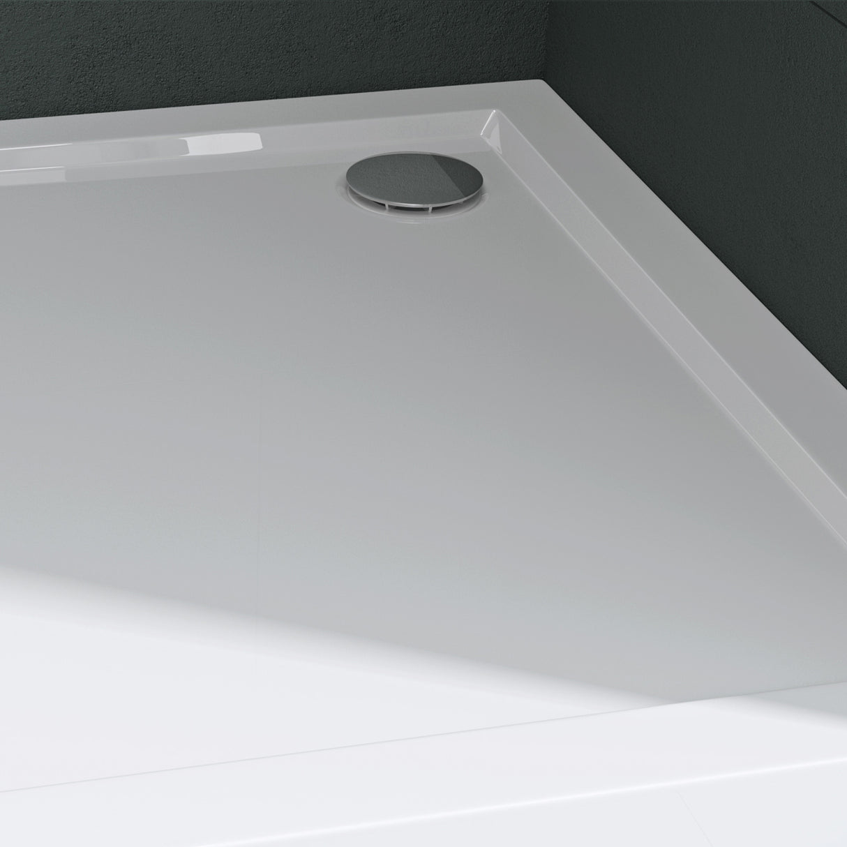 glasvilla Duschwanne Duschtasse aus hochwertigem Acryl Quadratisch Faro1H