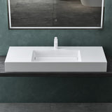 glasvilla Waschbecken Aufsatzwaschbecken Hängewaschbecken aus Mineralguss Col12