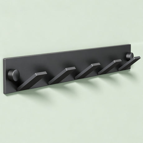 Glasvilla Design Perchero de Pared con Ganchos Plegables Stalo-02+03 – Aluminio Minimalista y Elegante