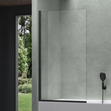 glasvilla Duschwand für Badewanne Badewannenwand Sicherheitsglas mit NANO-Versiegelung Badewannentrennwand Badewannenaufsatz 80x140cm Cortona201