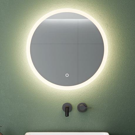 glasvilla Wandspiegel Badezimmer Spiegel LED runder Lichtspiepgel LED Bad-Spiegel mit Touchschalter, Antibeschlag durch Antifog-Schicht LED-Spiegel 05