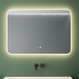 glasvilla Wandspiegel Badezimmer Spiegel LED Bad-Spiegel mit Touchschalter, Beschlagfrei durch Antifog-Schicht Nova-02