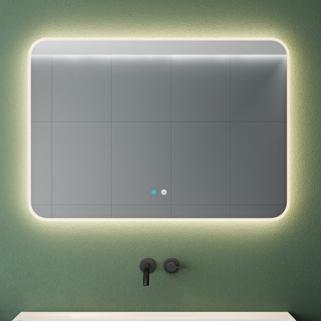glasvilla Wandspiegel Badezimmer Spiegel LED Bad-Spiegel mit Touchschalter, Beschlagfrei durch Antifog-Schicht Nova-02