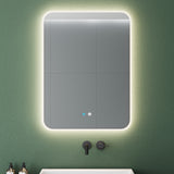 glasvilla Wandspiegel Badezimmer Spiegel LED Bad-Spiegel mit Touchschalter, Beschlagfrei durch Antifog-Schicht Nova-02