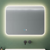 glasvilla Wandspiegel Badezimmer Spiegel LED Bad-Spiegel mit Touchschalter, Beschlagfrei durch Antifog-Schicht Nova-02