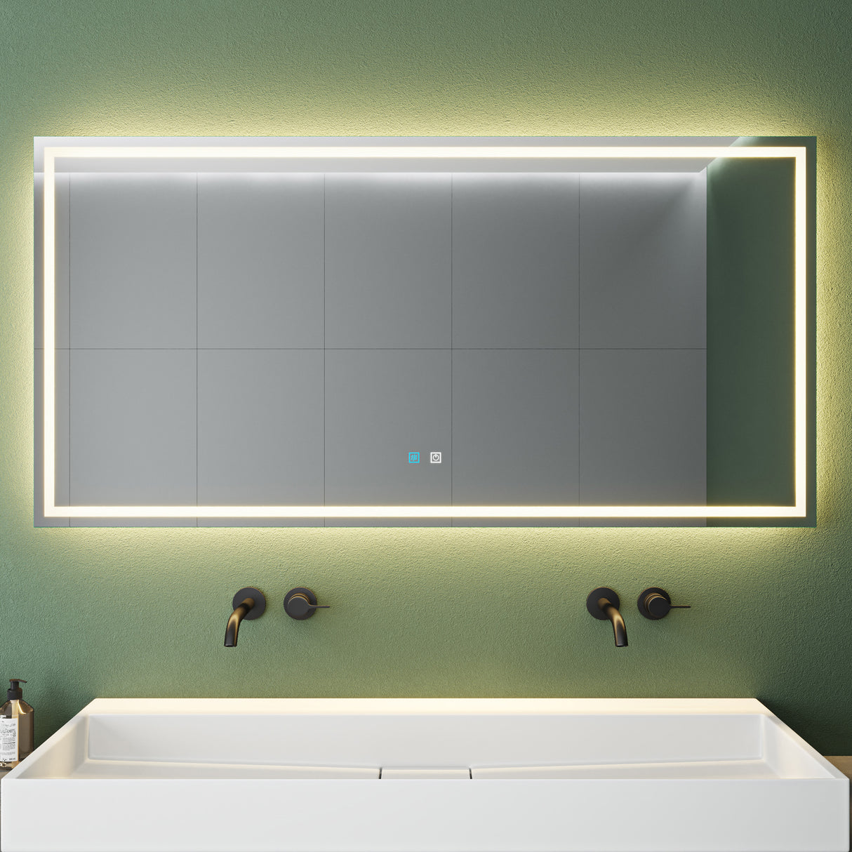 glasvilla Wandspiegel Badezimmer Spiegel LED Bad-Spiegel mit Touchschalter, Beschlagfrei durch Antifog-Schicht LED-Spiegel02  Nova-01