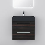 glasvilla Badmöbel-Set Waschbeckenunterschrank Waschtisch mit Unterschrank inkl. Mineralguss-Waschbecken in Anthrazit Quadratto