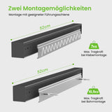 glasvilla -Stöckiges Gewürzregal Küche mit Handyhalter und Utensilientöpfe inkl. 5 Haken, Multifunktional Küchenregal abnehmbar mit Schiene , Küchen Organizer Reglo-09-12