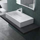 glasvilla Waschbecken Aufsatzwaschbecken Hängewaschbecken aus Mineralguss Col12