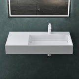 glasvilla Waschbecken Aufsatzwaschbecken Hängewaschbecken aus Mineralguss Col12