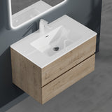 glasvilla Badmöbel-Set Waschtisch mit Unterschrank inkl. Soft-Close Waschbecken aus Mineralguss mit 2 Schubladen, Serie Aqualis