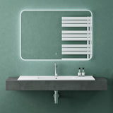 glasvilla Waschbecken Einbauwaschbecken Waschtisch Weiß glänzend aus Keramik inkl. Nano-Beschichtung Rechteckig Brüssel911