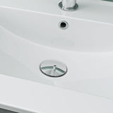 glasvilla Waschbecken Einbauwaschbecken Waschtisch Weiß glänzend aus Keramik inkl. Nano-Beschichtung Rechteckig Brüssel911