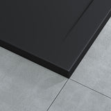 glasvilla Duschwanne aus Mineralguss Duschtasse Superflach Anti-Rutsch Geoma08