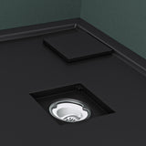 glasvilla Duschwanne aus Mineralguss Duschtasse Superflach Anti-Rutsch Geoma08