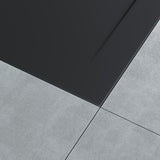 glasvilla Duschwanne aus Mineralguss Duschtasse Superflach Anti-Rutsch Geoma08